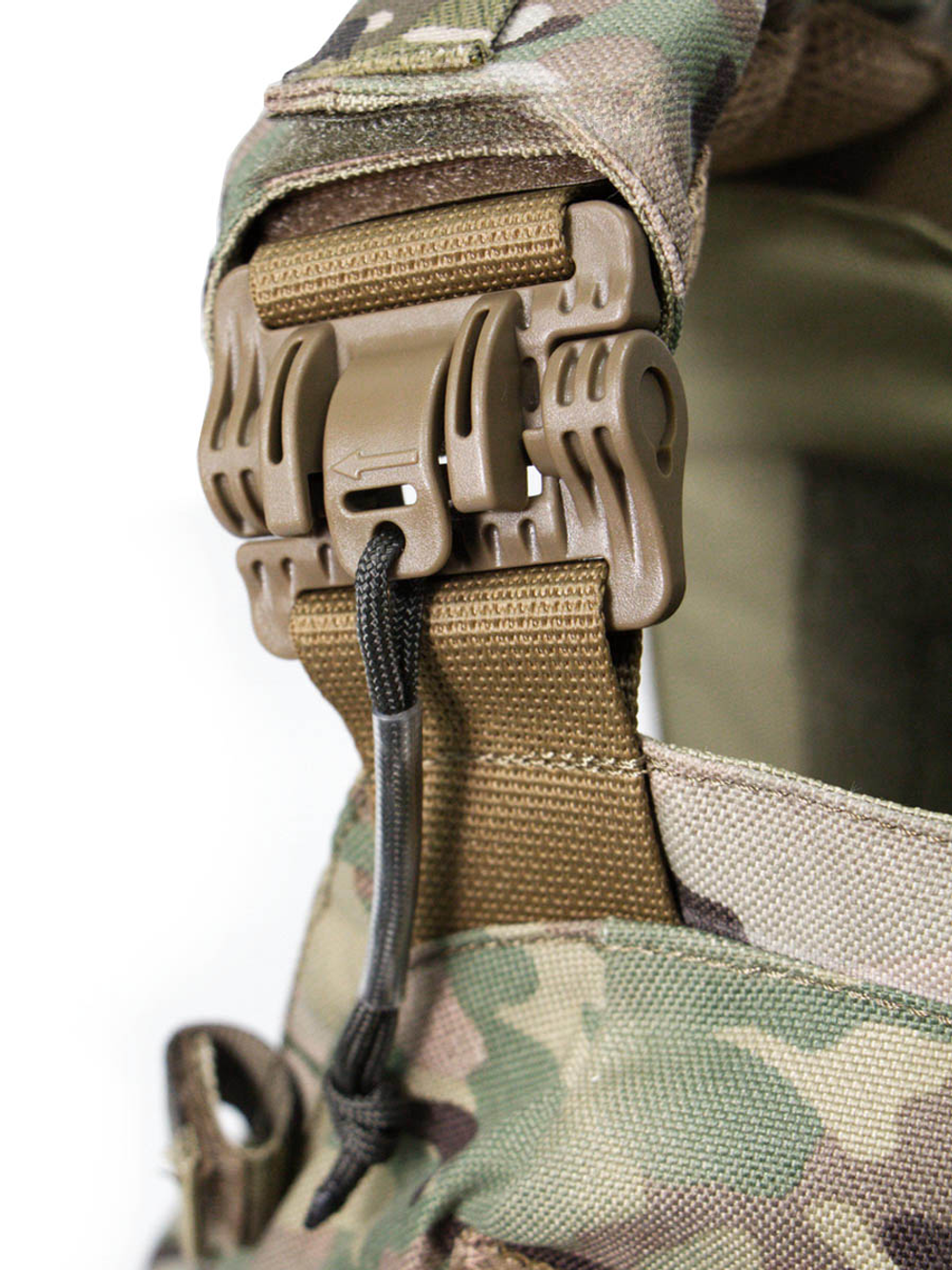 Чехол для бронежилета плитника КРЕПОСТЬ быстросброс слева, MIMICRYA, Cordura 1000D, MULTICAM, S-M