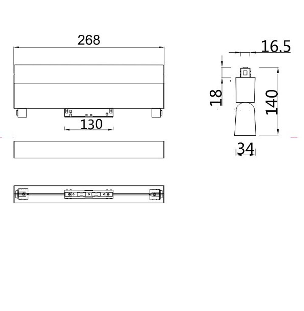 Накладной светильник Maytoni BASIS TR013-2-20W3K-B