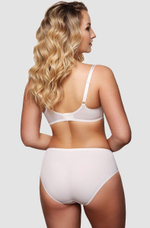 Бюстгальтер-балконет на косточках с мягкими трехразрезными чашками (Размер: 75E) (Цвет: пудровый)