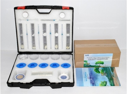 Комплект лабораторного оборудования свойств и очистки воды: