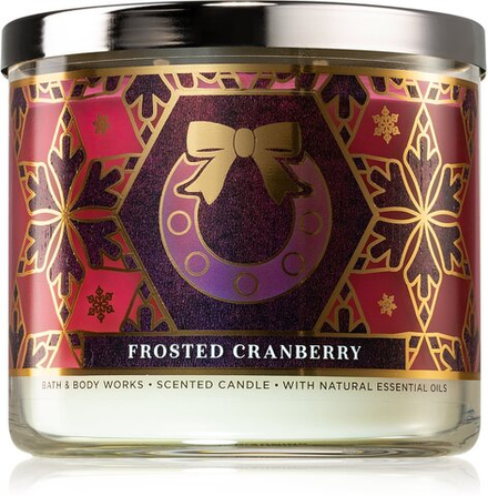 Bath & Body Works Frosted Cranberry - ароматическая свеча II. /   411  g  / GTIN 667557495927