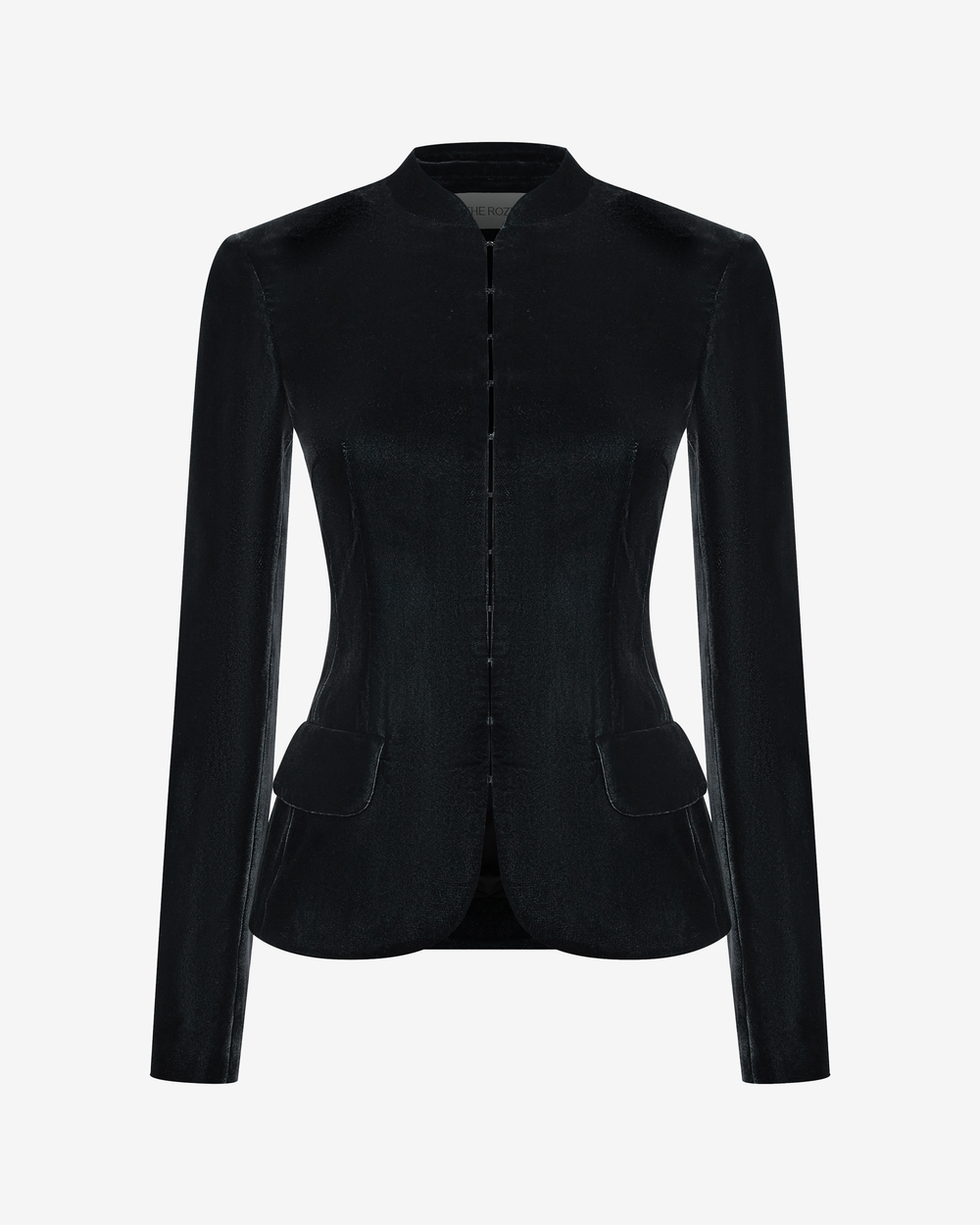 Жакет приталенный из бархата