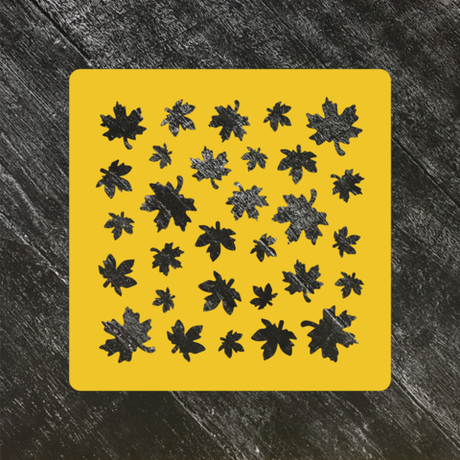 Трафарет осень №3 Кленовые листья