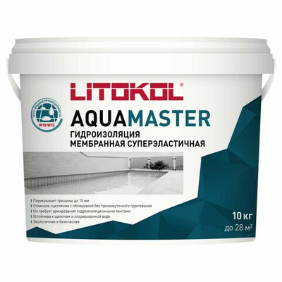 Гидроизоляция AQUAMASTER  10 кг, Litokol