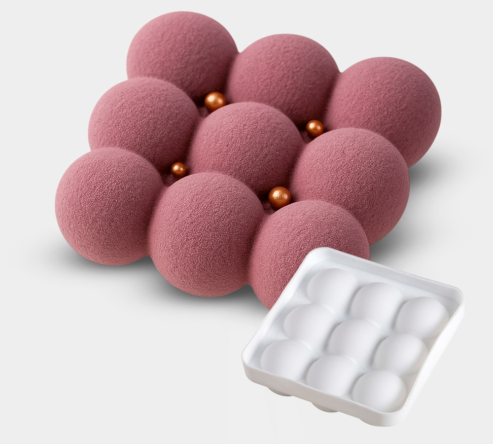 Силиконовая форма для выпечки и муссовых десертов 14,8*14,8см