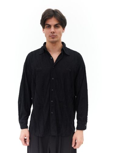 Рубашка мужская ENOC с перфорацией (черный)