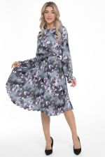 Платье Амелия (гофре, грей) Diolche