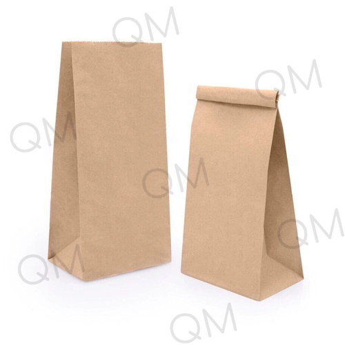 Крафт пакет с прямоугольным дном 120*80*250 мм 50 г/м2 бурый, 1000шт