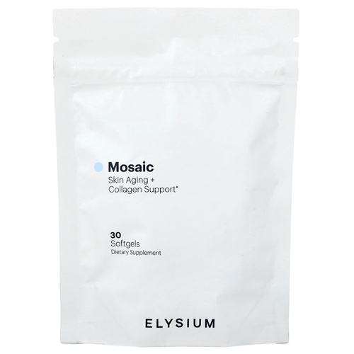 Elysium, Mosaic, поддержка старения кожи и коллагена, 30 мягких таблеток