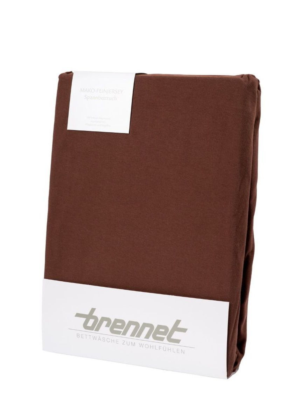 Простыня на резинке 100х200 Brennet 0036 274 шоколадная Германия