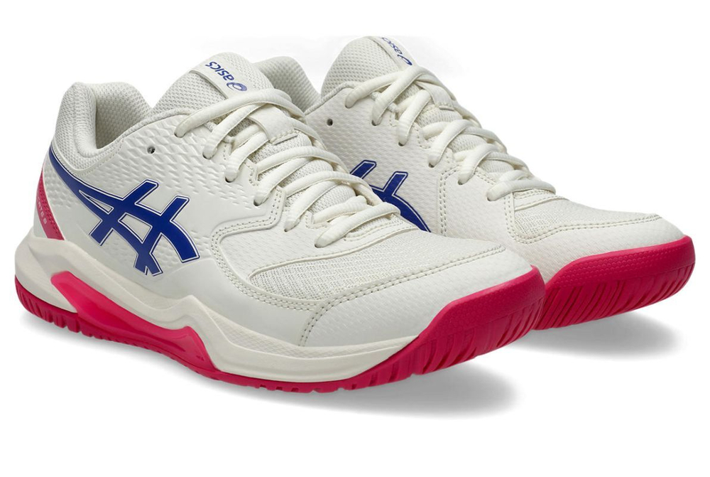 Женские теннисные кроссовки Asics Gel-Dedicate 8 - cream/dark cobalt