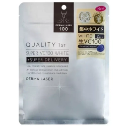 Quality Маска дерма лазер, выравнивающая цвет кожи лица VC100-1st Derma Laser Super VC100 WHITE, 7 шт