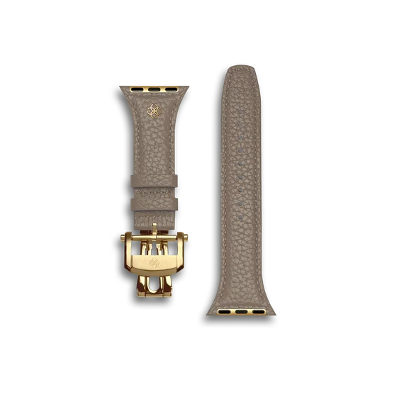 Ремешок для Apple Watch - Зернистая кожа - Бежевый