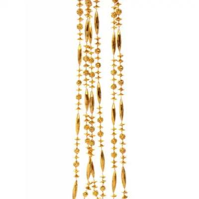 Бусы на ёлку 2м «Бриллианты», Золото