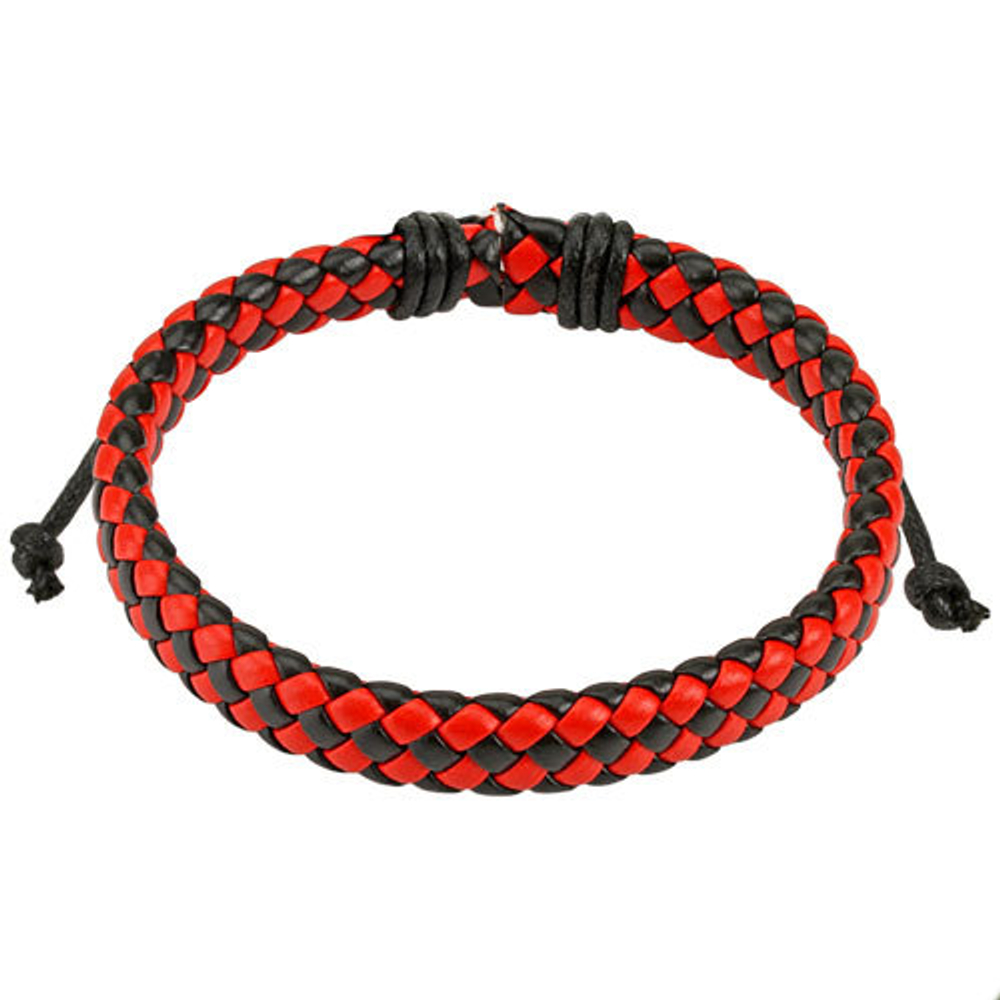 Браслет унисекс из натуральной кожи SPIKES SL0178-RK+