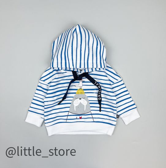 Толстовка из футера "Морской бриз" полоска