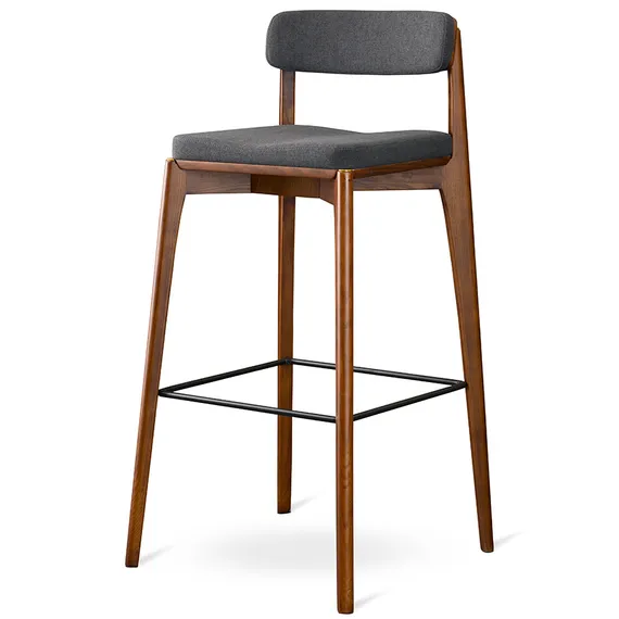 Барный стул Aska, венге, темно-серая рогожка | Latitude | Россия | Купить в Hallberg.ru
