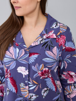 Халат Х-552/синий-тропик