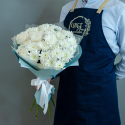 Монобукет из хризантем Baltica размер S