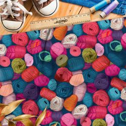 Ткань премиум габардин разноцветные мотки