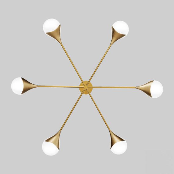 Подвесная люстра Eurosvet Calyx 60168/6 латунь