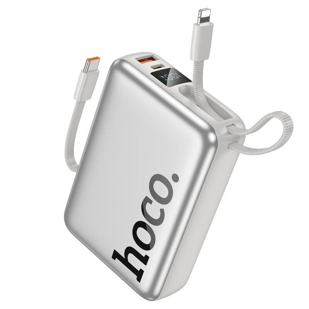 Внешняя АКБ Hoco Q39 20000mAh 22.5W Two Cable