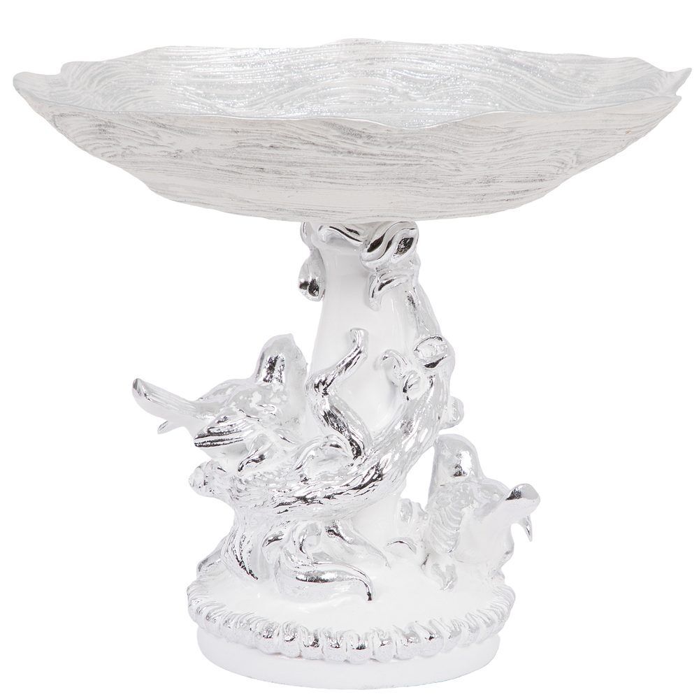 Фруктовница-конфетница Мелодия Любви Серебро