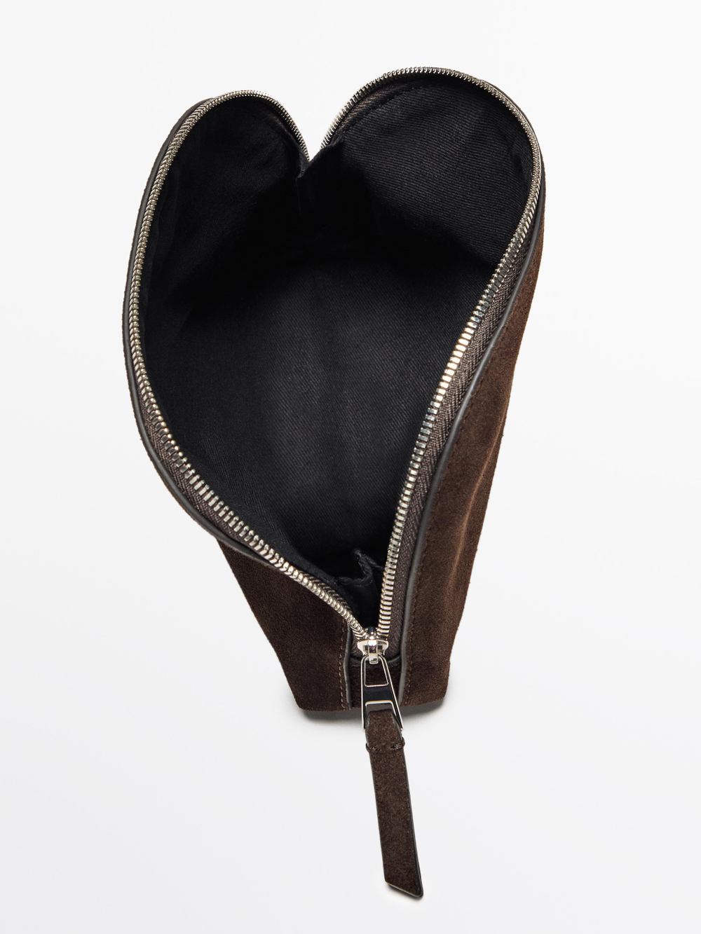 Massimo Dutti Замшевый несессер, коричневый