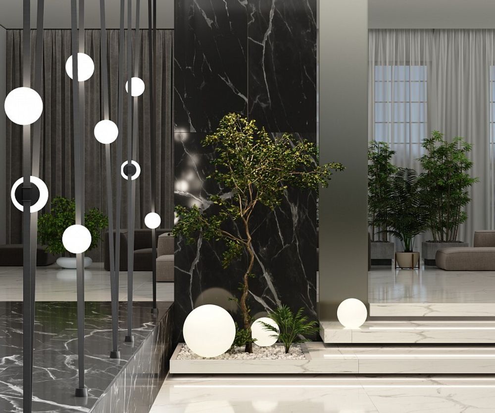 Накладной светильник Maytoni Luna TR125B-10W4K-B