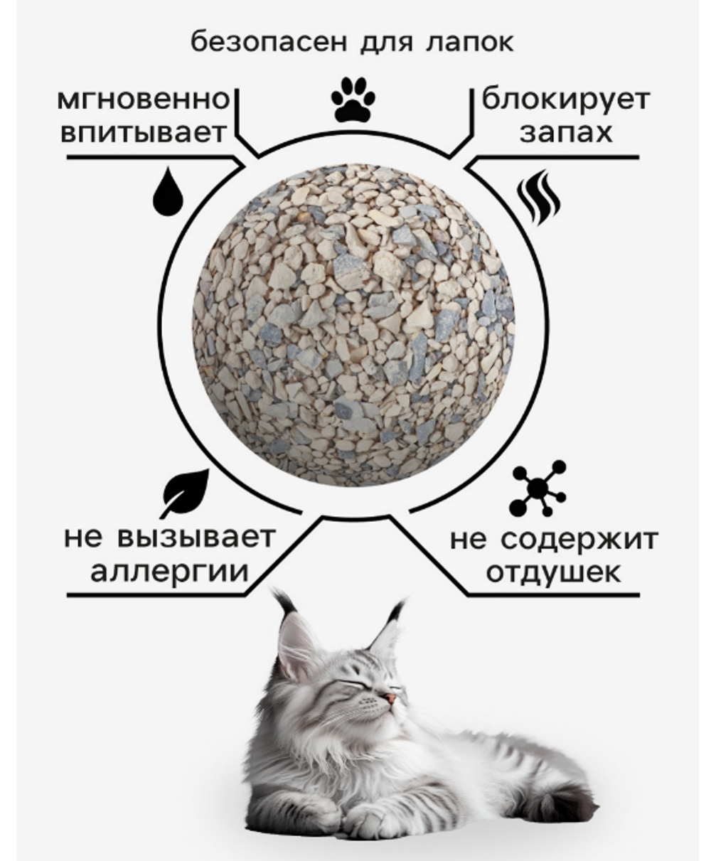 Наполнитель минеральный впитывающий «Пижон» универсальный
