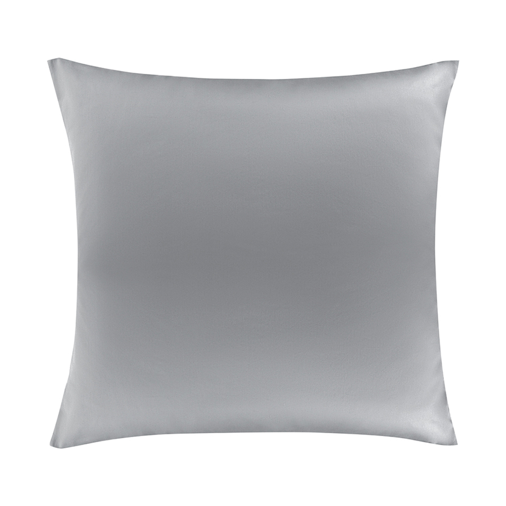 Набор наволочек из премиального сатина светло-серого цвета из коллекции essential, 70х70 см