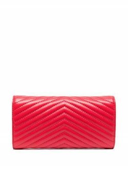 LOVE BIRDS QUILTED WALLET - red