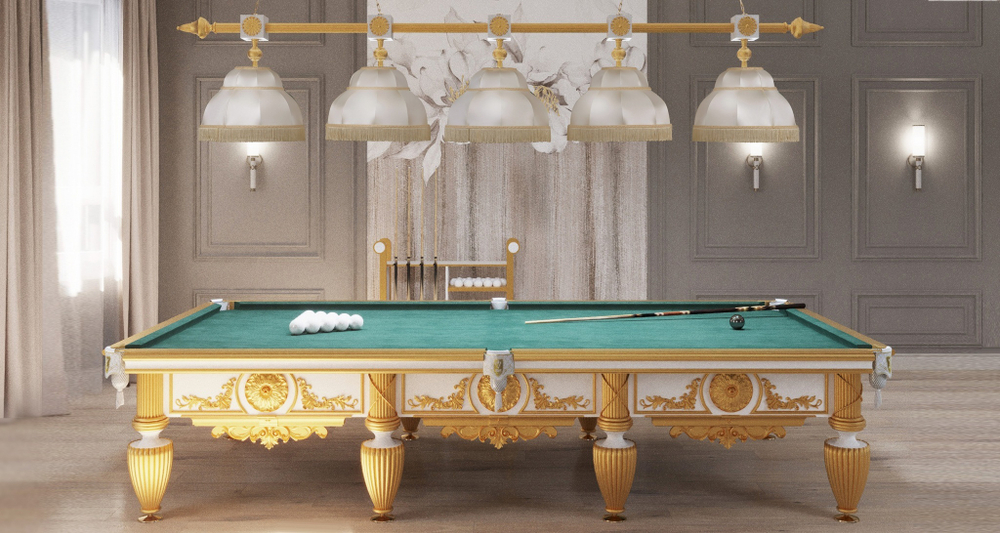 Лампа Антика 5 плафонов - граб