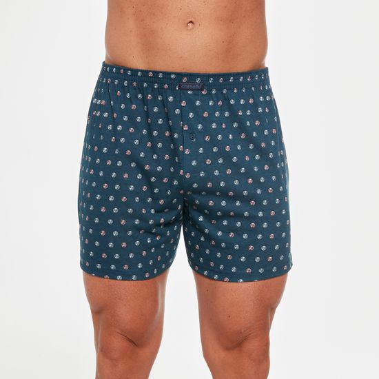 Трусы мужские семейные Cornette Comfort тёмно-зелёный орнамент 002/265