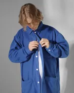 Рубашка Кружок Basic Флисовая Синяя