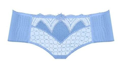 Трусы-шорты Valeria с изысканной вышивкой (Размер: 44) (Цвет: синий)