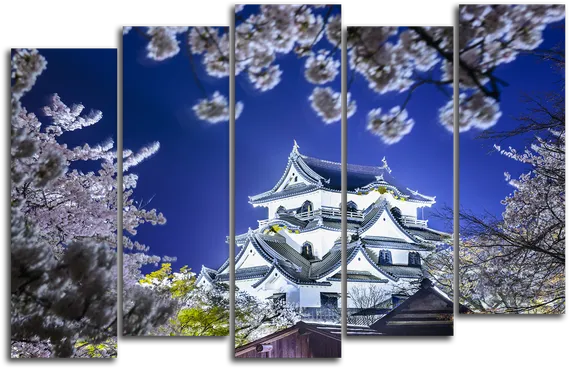 Модульная картина "Замок Белой Цапли"