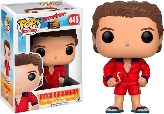 Фигурка Funko POP! TV Baywatch Mitch Buchannon (445) 12269 / Фигурка Фанко ПОП! по мотивам телесериала "Спасатели Малибу" Митч Бьюкенен