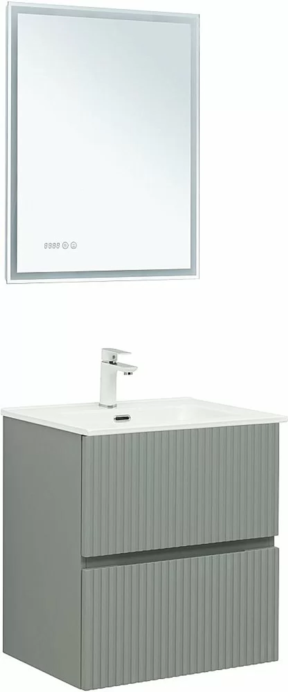 Тумба с раковиной Aquanet Джейн 313316/254363 60 мисти грин