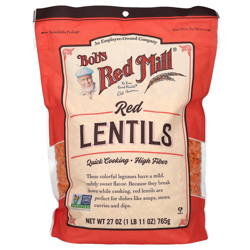Bob's Red Mill, красная чечевица, 765 г (27 унций)