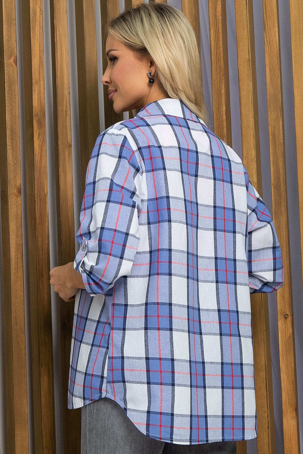 Рубашка Аланта (серо-голубая) Б13398-18М LT Collection