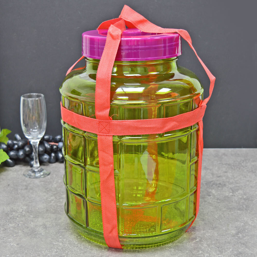 Бутыль с гидрозатвором 12л цветная TW 1103-12-F2