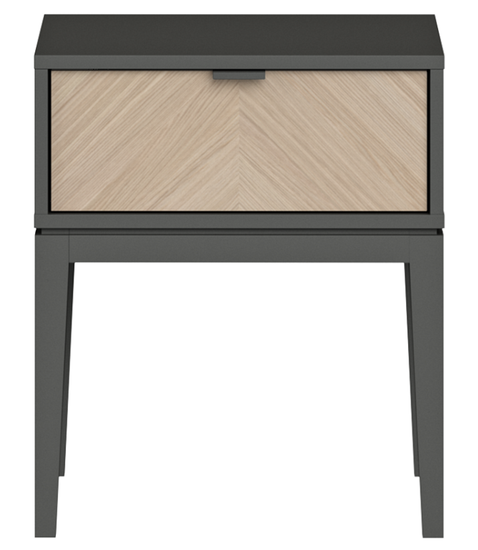 Тумба прикроватная Fjord 1 ящик (темно-серый)