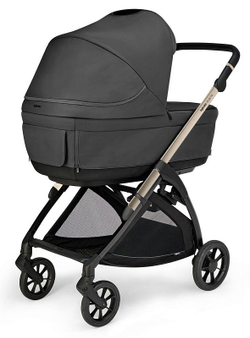 Коляска 3 в 1 Inglesina Electa System Quattro DRW 2025 с подставкой под люльку Upper Black