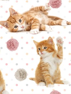 Пододеяльник Сказка "Котята" 1,5-спальный на молнии 145х215 см