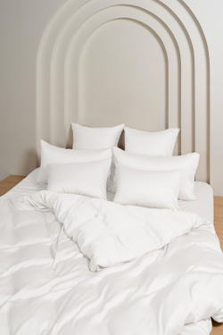 Простыня на резинке 180х200х40 German Grass Arctic White Brilliant белая