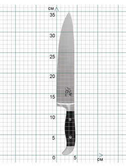 Нож MEXICO кованый шеф-разделочный 22см