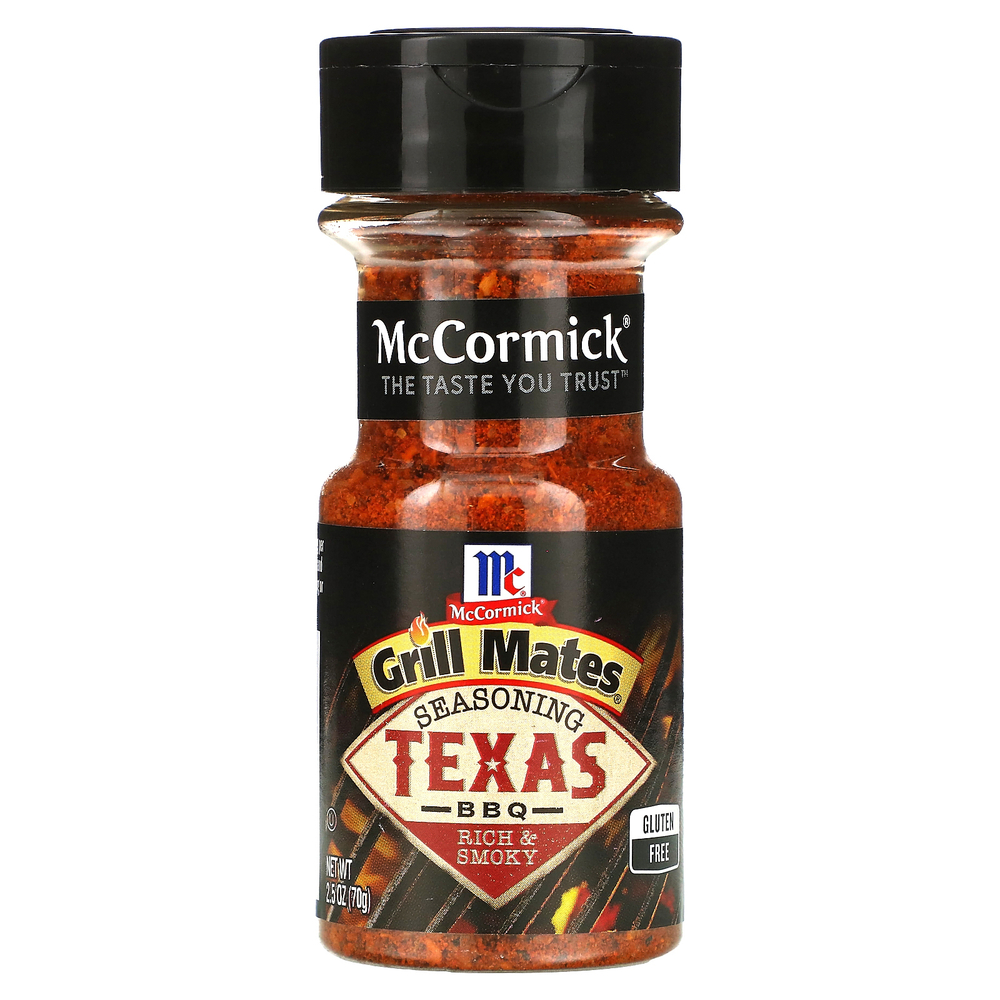 McCormick Grill Mates, Техасская приправа для барбекю, 70 г (2,5 унции)