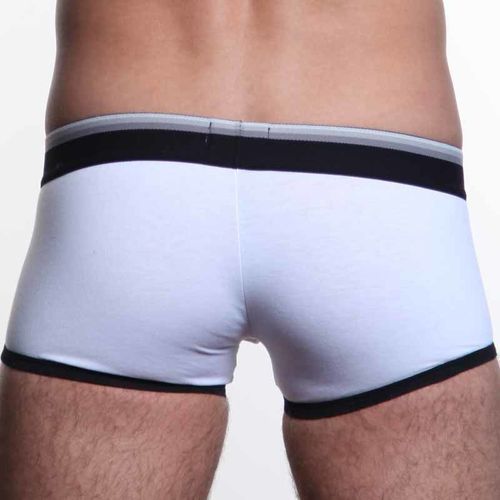 Мужские трусы хипсы Aussiebum Bodifom  Tone Hip White с серой резинкой  AB00189