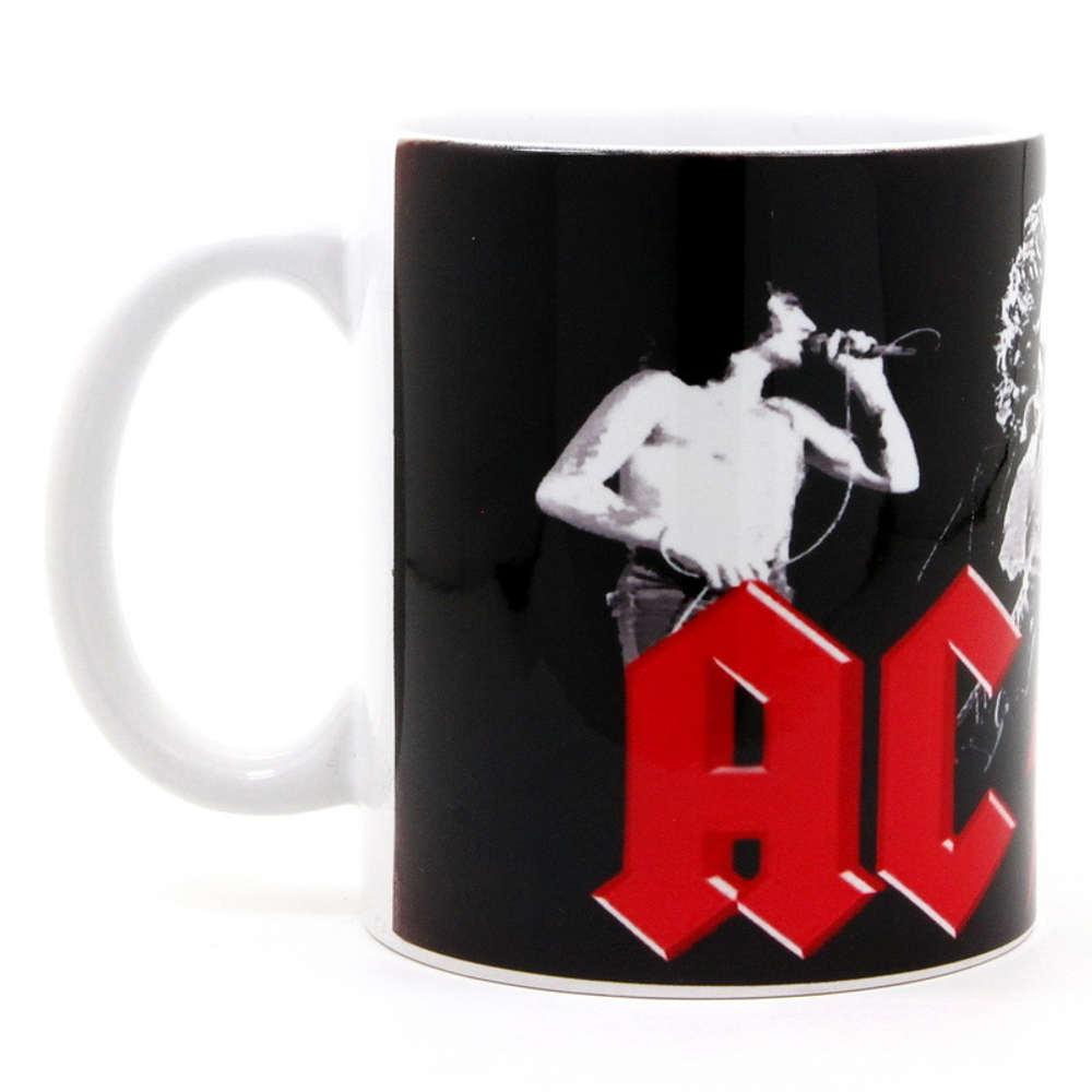 Кружка AC/DC Let There Be Rock красные буквы (002)